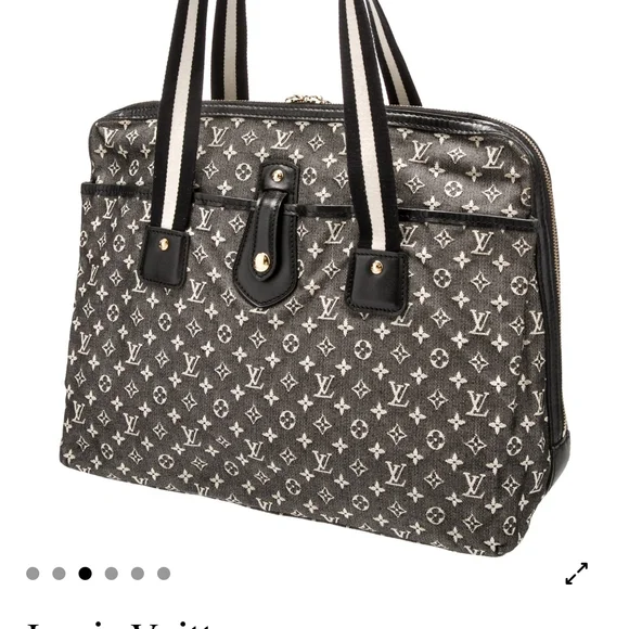 Louis Vuitton Gray and Black Laptop Bag with Monogram Design - Picture 2 of 5